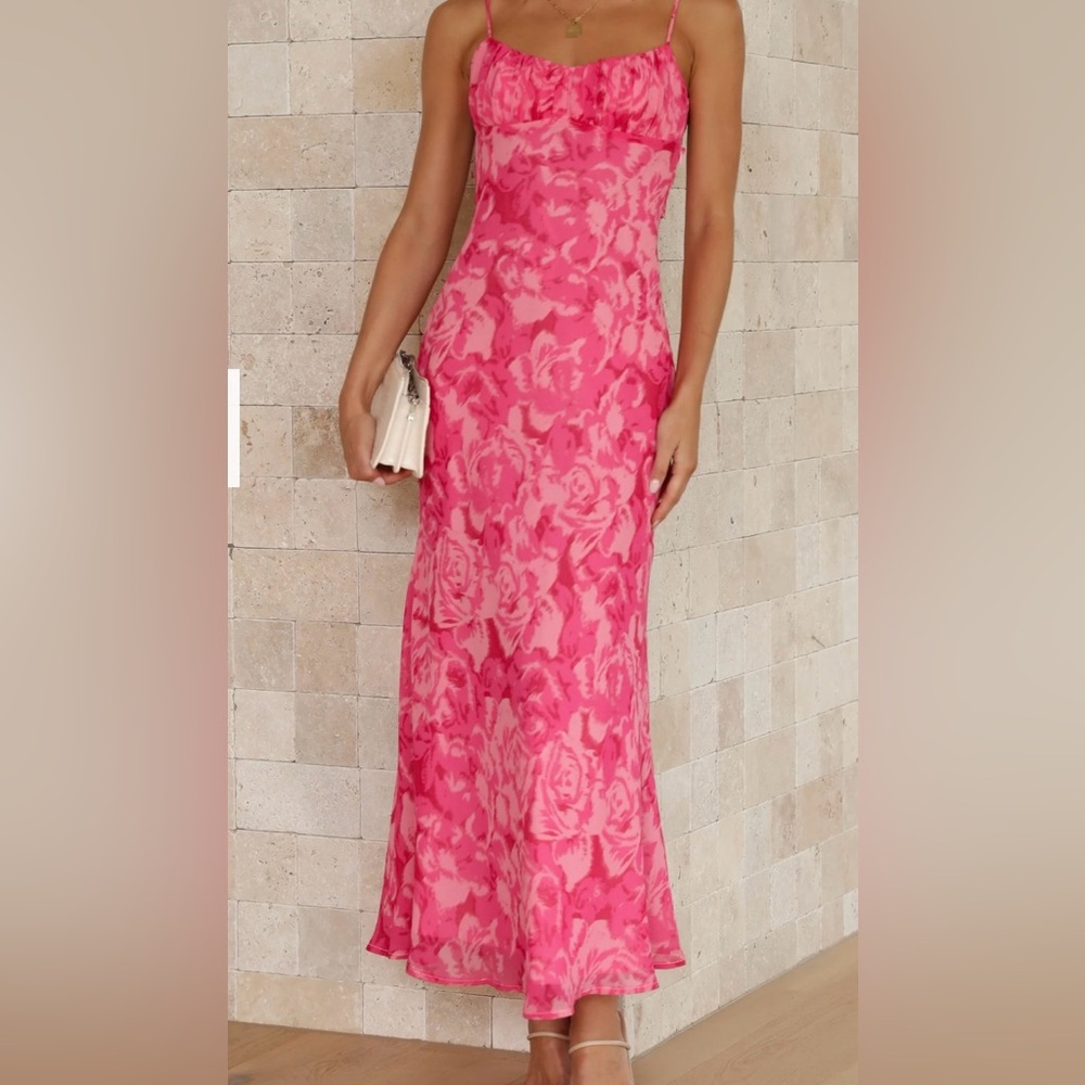 Billy J Margie Midi Dress - Pink Floral